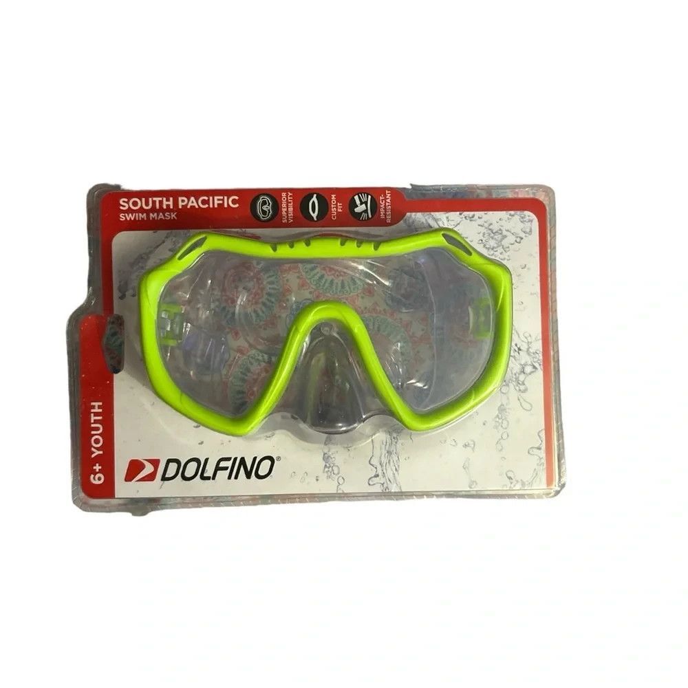 NEW Dolfino Multi-Color South Pacific Swim Mask- 6+ Youth